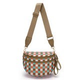 Khaki Blue Checkered