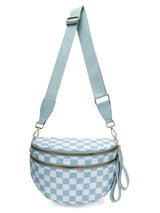 Ice Blue Checkered