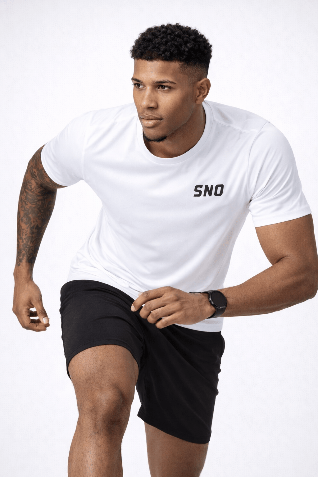 Men’s Fearless T-Shirt – Performance Training Tee – White | SNO - SNO