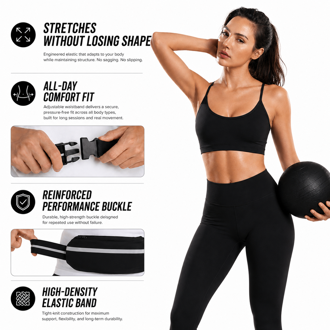 Runner Belt, Black - SNO