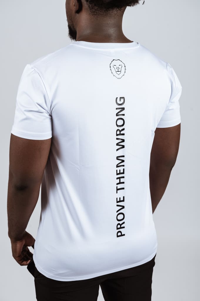 White Fearless Performance T-shirt - SNO