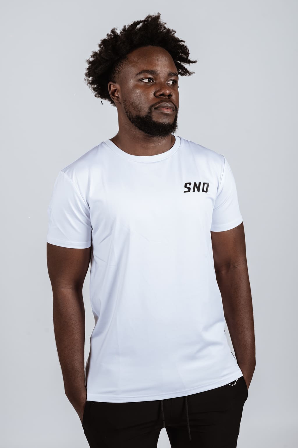 White Fearless Performance T-shirt - SNO